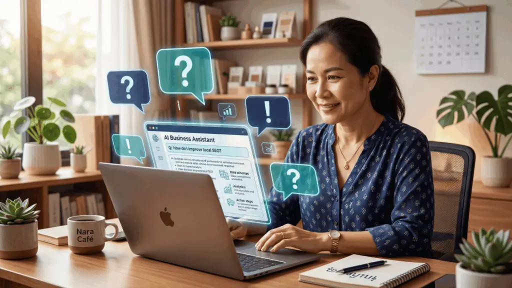 Thai small business owner